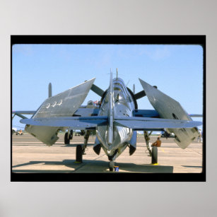 Grumman TBM Avenger, Wings Folded_WWII Planes Poster