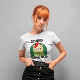 GRUMP CAT DASHING THROUGH THE NO T-SHIRTS