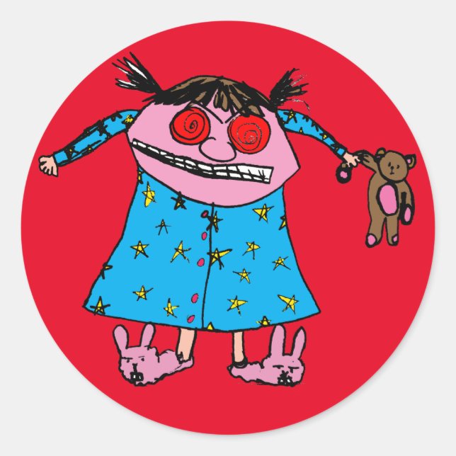 Grump Girl Sticker (Front)