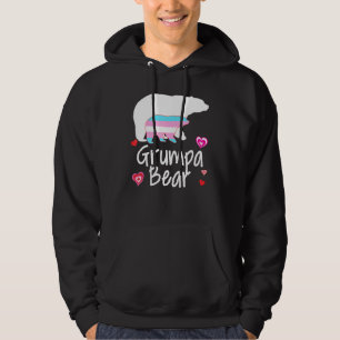 Grumpa Lgbt Bear Transgender Rainbow Lgbt Gay Lesb Hoodie