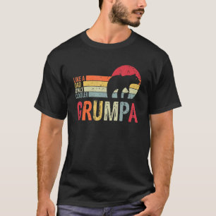 Grumpa Like A Dad Only Cooler Vintage Bear Dad Fat T-Shirt