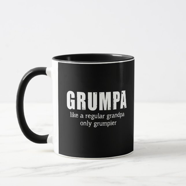 Grumpa Like A Regular Grandpa Only Grumpier Mug (Left)