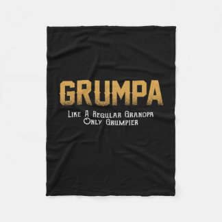 Grumpa Lover| Grumpa Like A Regular Grandpa Fleece Blanket