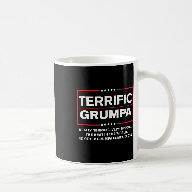 Grumpa Trump Fathers Day Gift For Terrific Grumpy  Coffee Mug (Right)