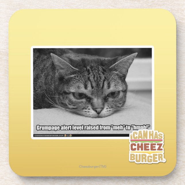 Grumpage Alert Coaster (Front)