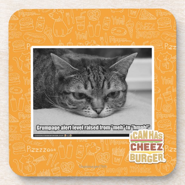 Grumpage Alert Coaster (Front)