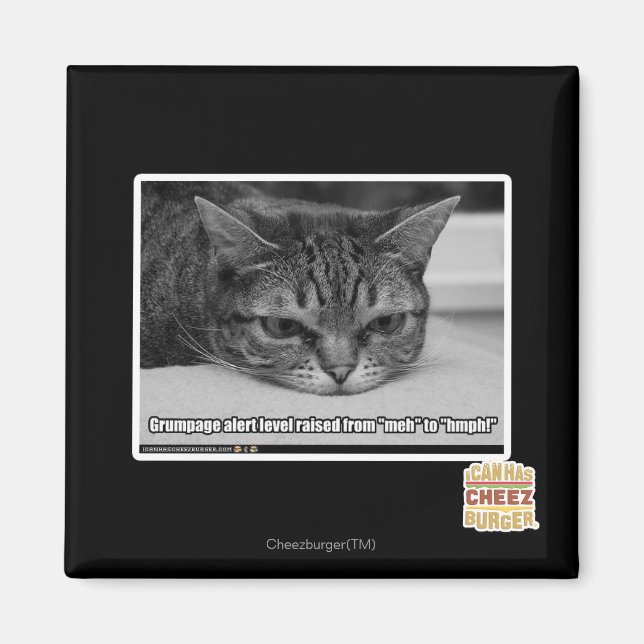 Grumpage Alert Magnet (Front)