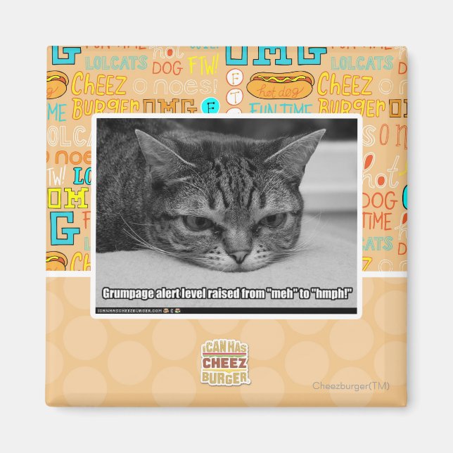 Grumpage Alert Magnet (Front)