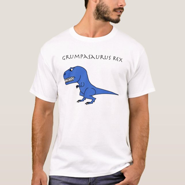 Grumpasaurus Rex Blue T-Shirt (Front)