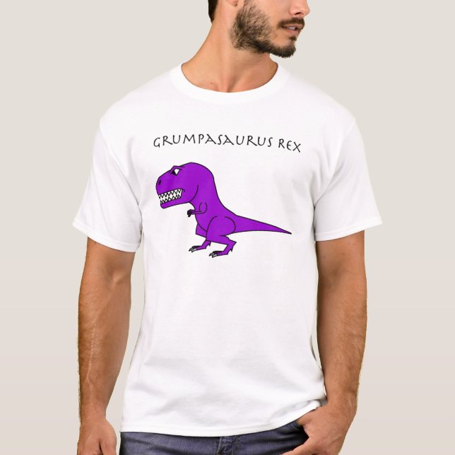 Grumpasaurus Rex Purple T-Shirt (Front)