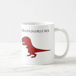 Grumpasaurus Rex Red Textured Mug
