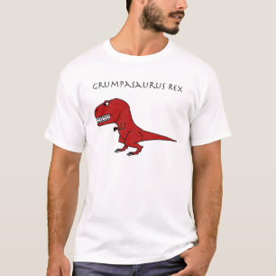 Grumpasaurus Rex Red Textured T-Shirt