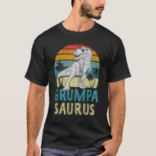 Grumpasaurus T Rex Dinosaur Grumpa Saurus Family M T-Shirt