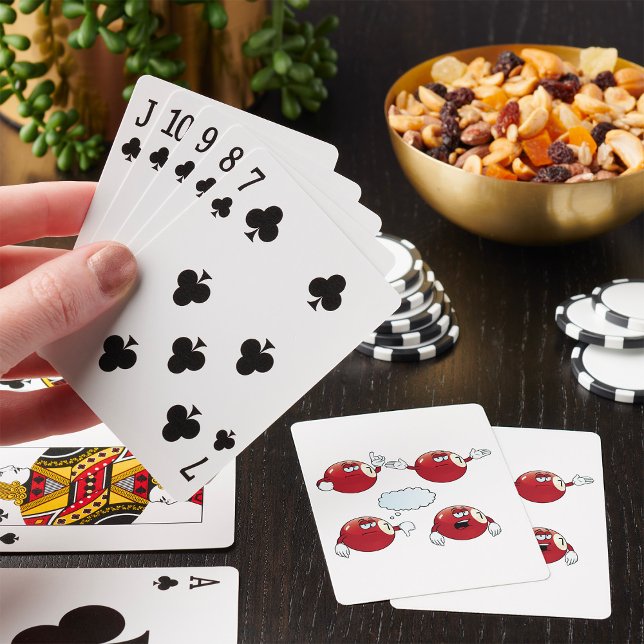 Grumpy 7 Ball Billiards Cartoon Character Playing Cards (Creator Uploaded)