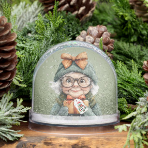 Grumpy Aging Female Friend Snow Globe
