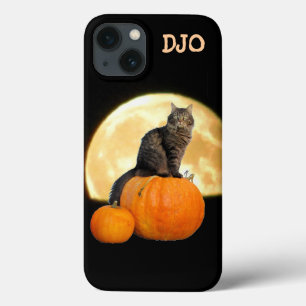 Grumpy Angel, Pumpkins and Super Moon iPhone 13 Case