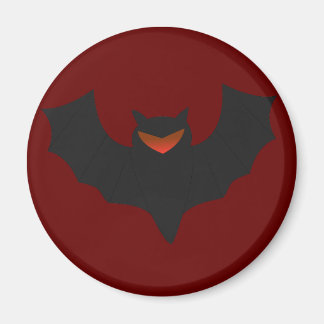 Grumpy Bat Halloween Magnet