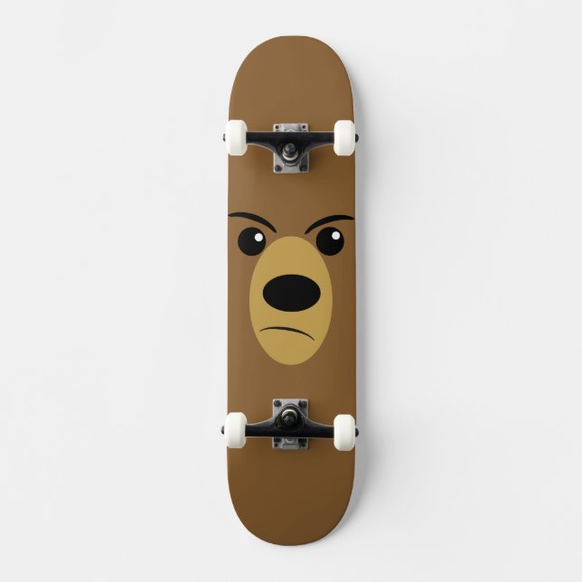Grumpy Bear Face Skateboard (Front)