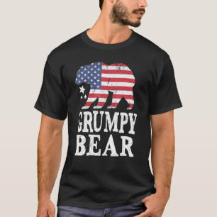 Grumpy Bear Patriotic Flag Matching Family 4th Of T-Shirt