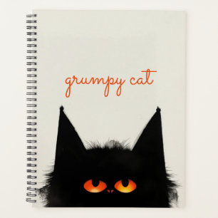Grumpy Black Cat Planner