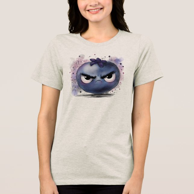 Grumpy Blueberry Tri-Blend Shirt (Front)