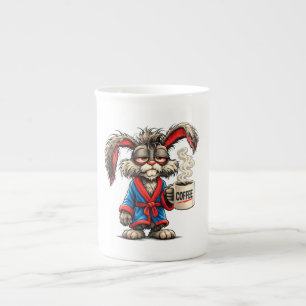 Grumpy Bunny Coffee Funny T-Shirt Bone China Mug