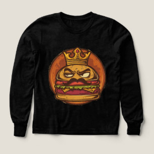 Grumpy Burger Crown Graphic Black Tee