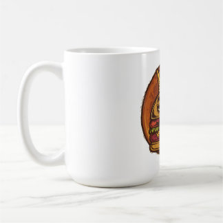 Grumpy Burger Crown Graphic Black Tee Coffee Mug