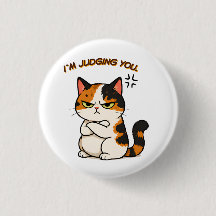 Grumpy Calico Cat - i`m judging you