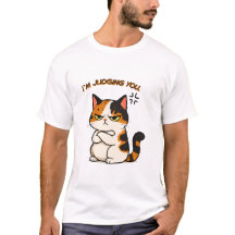 Grumpy Calico Cat - i`m judging you