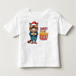 Grumpy Cat Christmas Mood Toddler T-Shirt