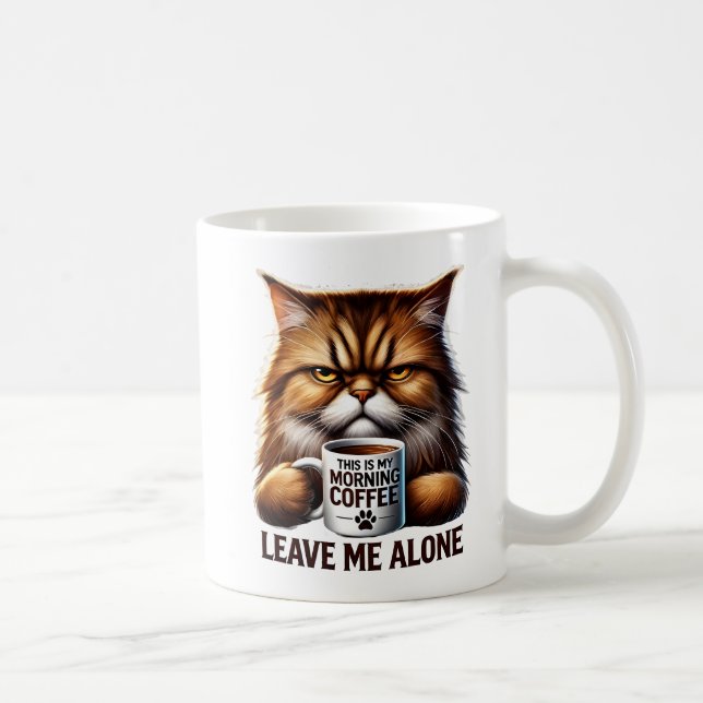 Grumpy Cat Coffee Mug - 'Leave Me Alone' Morning (Right)