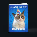 Grumpy Cat Customizeable Happy Birthday Card<br><div class="desc"></div>