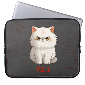 Grumpy cat encouragement  laptop sleeve