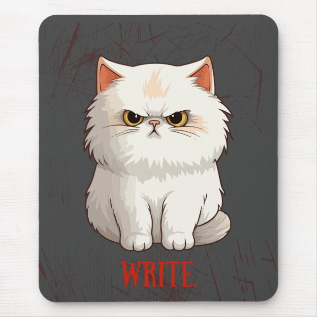 Grumpy cat encouragement mouse pad (Front)