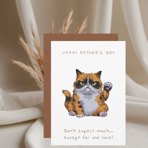 Grumpy Cat Father's Day Card