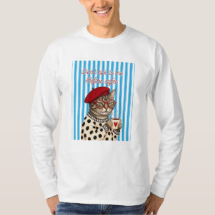 Grumpy Cat French Beret Before Coffee Gift T-Shirt