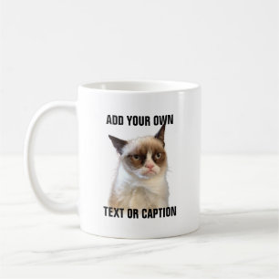 Grumpy Cat Glare - Add your own text Coffee Mug