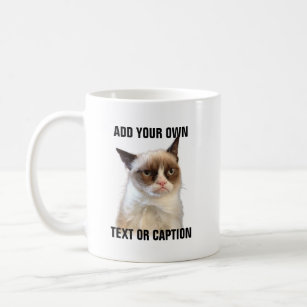 Grumpy Cat Glare - Add your own text Coffee Mug