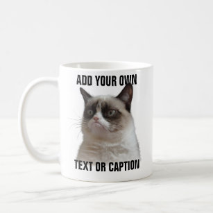 Grumpy Cat Glare - Add your own text Coffee Mug
