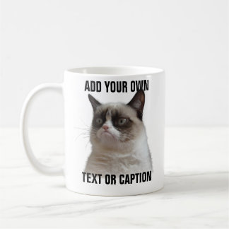 Grumpy Cat Glare - Add your own text Coffee Mug