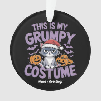 Grumpy Cat Halloween Costume Funny Holiday Animal Ornament