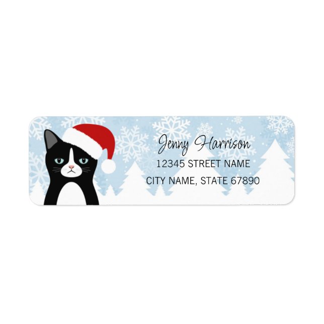 Grumpy Cat Holiday Address Labels (Front)