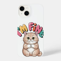 Grumpy Cat "I'm Fine" Funny Cartoon Shirt