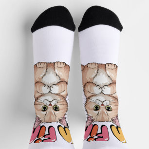 Grumpy Cat "I'm Fine" Funny Cartoon Shirt Socks