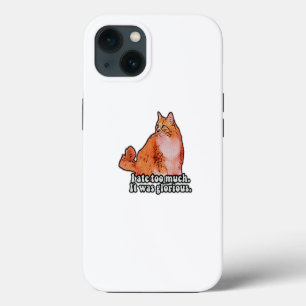 Grumpy cat meme for cat persons and kitten lovers iPhone 13 case