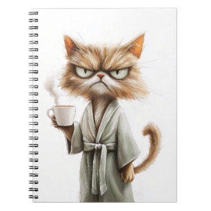 Grumpy Cat Needs Coffee Notebook