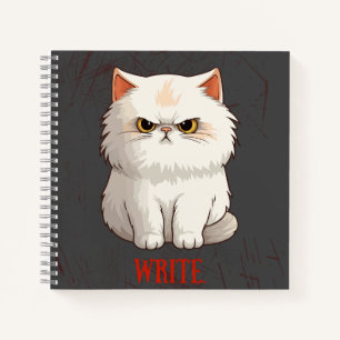 Grumpy Cat Pun Fun Write Journal Notebook