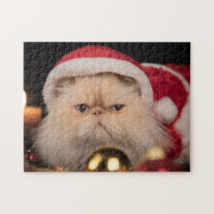Grumpy Cat Santa Jigsaw Puzzle