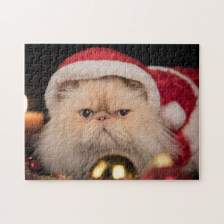 Grumpy Cat Santa Jigsaw Puzzle